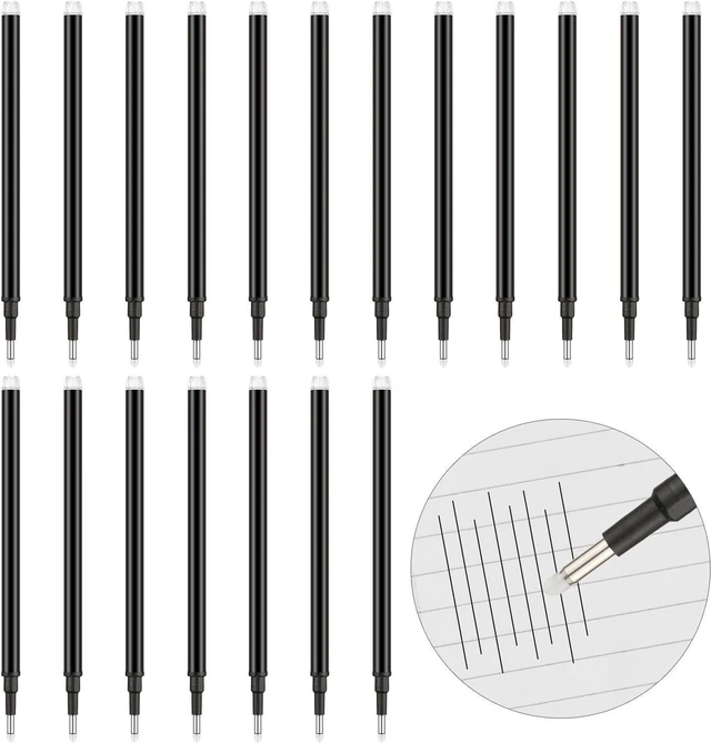 Main image of Zonon 24 Pcs 0.7mm Erasable Gel Ink Pen Refills Compatible with Frixion Friction Gel Ink Refills Medium Fine Point Erasable Pens Lead for Writing Planner and Crossword Puzzles(Black)