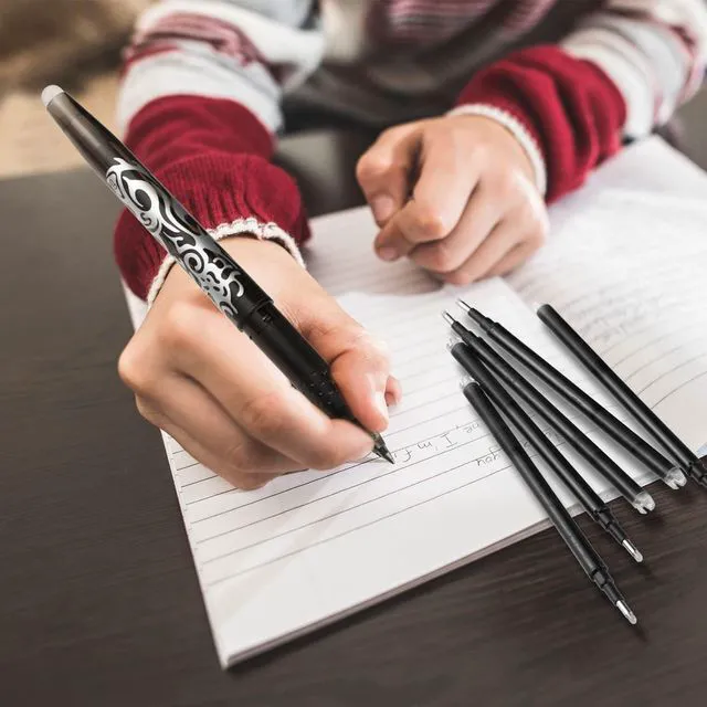 Alt view image 7 of 7 - Zonon 24 Pcs 0.7mm Erasable Gel Ink Pen Refills Compatible with Frixion Friction Gel Ink Refills Medium Fine Point Erasable Pens Lead for Writing Planner and Crossword Puzzles(Black)