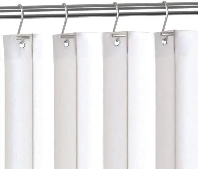 Alt view image 6 of 7 - Gracelife Shower Curtain Hooks,Set of 12 Rust Resistant Metal Shower Curtain Rings for Bathroom,T-Bar Decorative Hooks Hangers for Shower Rod (Nickel)