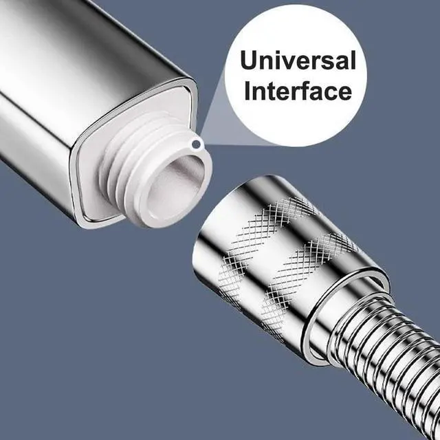 Alt view image 4 of 7 - Showerhead Shower Head (Silver) High Pressure Handheld Shower Head - Anti-clog Nozzles High Pressure Spray Suitable for Watering Flowers Water Saving