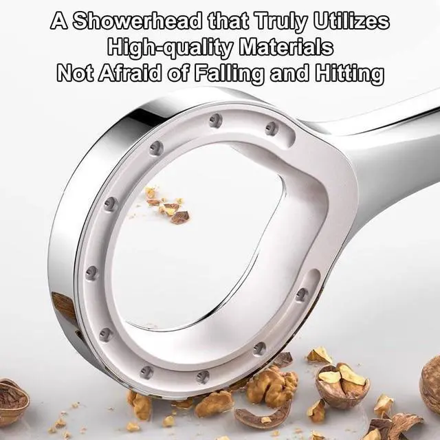 Alt view image 6 of 7 - Showerhead Shower Head (Silver) High Pressure Handheld Shower Head - Anti-clog Nozzles High Pressure Spray Suitable for Watering Flowers Water Saving