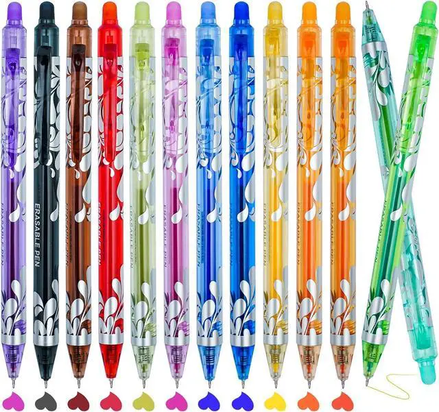 Main image of 13Pcs Erasable Gel Pens Colored, 0.5mm Fine Point Pens | Retractable Quick Dry, Smooth Writing Multicolor Pens for Journaling, Drawing, Note Taking