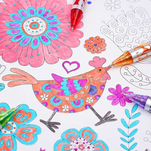 Alt view image 5 of 7 - 13Pcs Erasable Gel Pens Colored, 0.5mm Fine Point Pens | Retractable Quick Dry, Smooth Writing Multicolor Pens for Journaling, Drawing, Note Taking