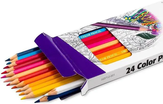 Alt view image 2 of 5 - Pentel Arts Colored Pencils, Assorted Colors, Set of 24 (CB8-24)