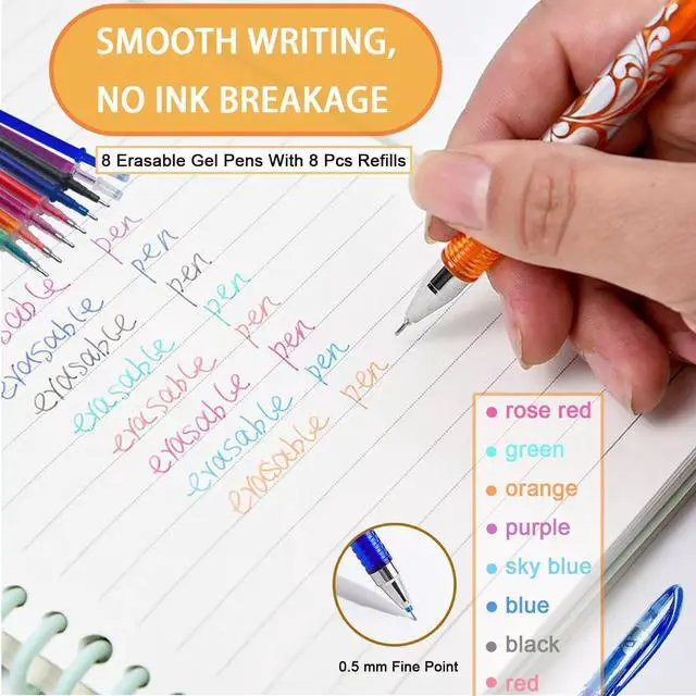 Alt view image 5 of 7 - NoteTaking Supplies set Wax Bible Highlighters and Reusable Erasable Pens | 23PCS Aesthetic Highlighter and Erasable Gel Pen set , Perfect for Bible Study Journaling Planner Notes School Supplies.