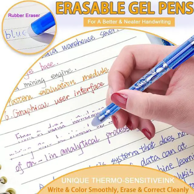 Alt view image 6 of 7 - NoteTaking Supplies set Wax Bible Highlighters and Reusable Erasable Pens | 23PCS Aesthetic Highlighter and Erasable Gel Pen set , Perfect for Bible Study Journaling Planner Notes School Supplies.