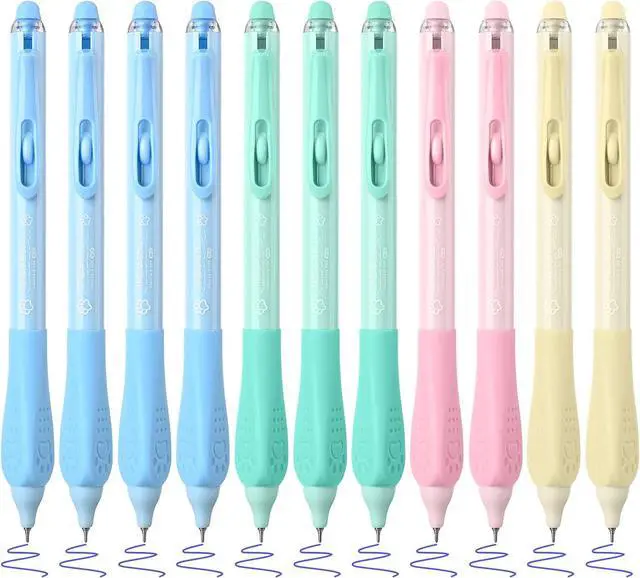 Main image of BAYTORY 11Pcs Fine Point Erasable Gel Pens, 0.5mm Silent Erasable Pen | Aesthetic Retractable Pens with Eraser, Comfortable Grip for Smooth Writing Planner and School Supplies (Blue Ink)
