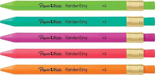 Alt view image 5 of 7 - Paper Mate Handwriting Triangular Mechanical Pencil Set with Lead & Eraser Refills, 1.3mm, School Supplies, Office Supplies, Sketching Pencils, Drafting Pencil, Fun Barrel Colors, 8 Count (Pack of 2)