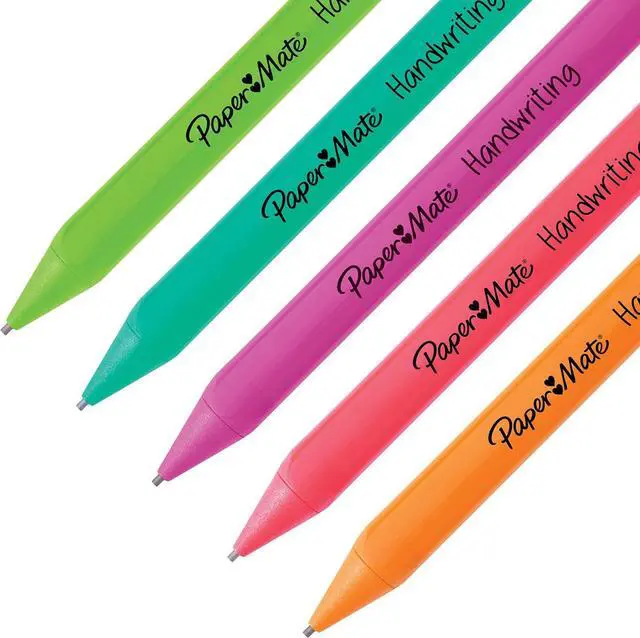 Alt view image 6 of 7 - Paper Mate Handwriting Triangular Mechanical Pencil Set with Lead & Eraser Refills, 1.3mm, School Supplies, Office Supplies, Sketching Pencils, Drafting Pencil, Fun Barrel Colors, 8 Count (Pack of 2)