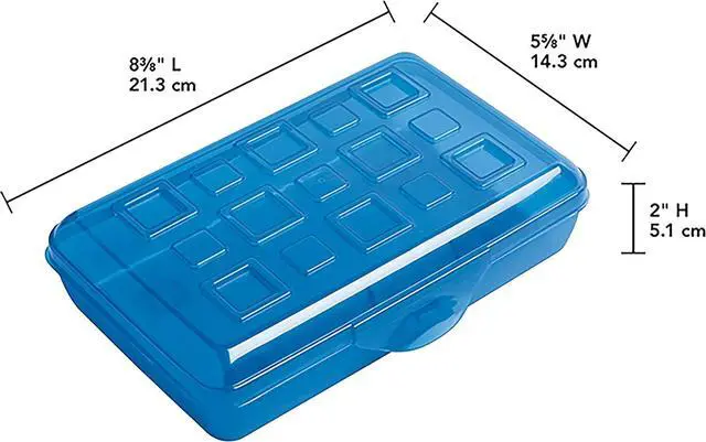 Alt view image 3 of 4 - Sterilite Pencil Box with Splash Tint Lid (17224812),Multicolor