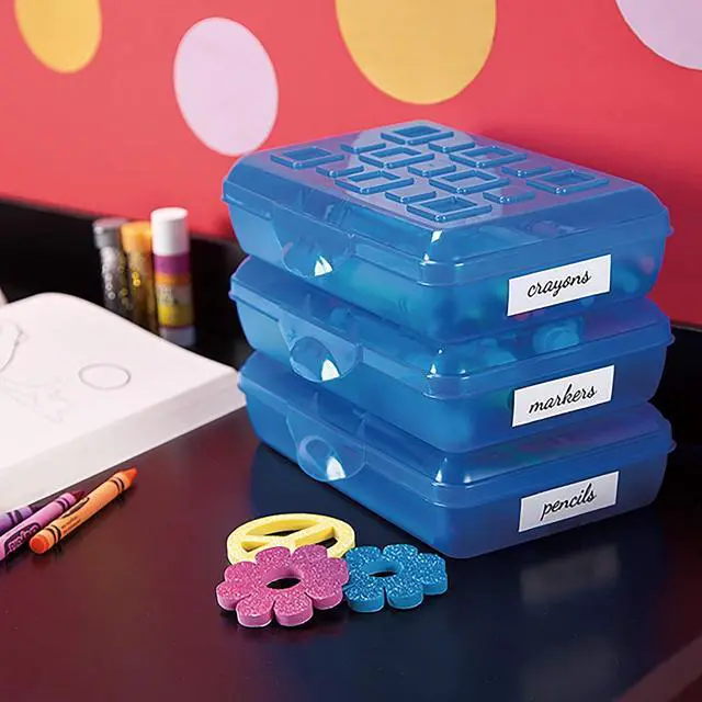 Alt view image 4 of 4 - Sterilite Pencil Box with Splash Tint Lid (17224812),Multicolor
