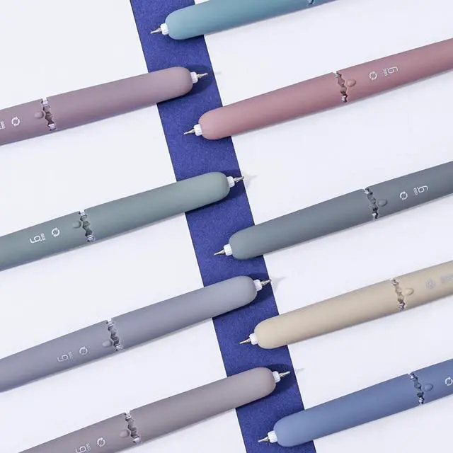 Alt view image 7 of 7 - Temiary 9 Colors Rotation Erasable Gel Pens, 0.6 mm Assorted Color, Morandi | Fine Point Multicolored Inks Pen Make Mistakes Disappear, Smooth Writing for Drawing, Writing, Crossword Puzzle School
