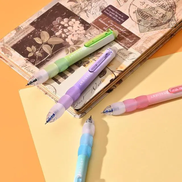 Alt view image 6 of 7 - Temiary Retractable Erasable Gel Pens, 8 Pens & 10 Refills, Blue Ink | Cute Pen with Eraser, 0.5 mm Fine Point, Aesthetic Pens for Writing Drawing Crossword Puzzles