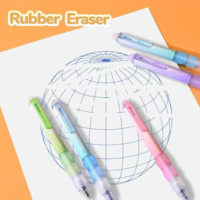 Alt view image 7 of 7 - Temiary Retractable Erasable Gel Pens, 8 Pens & 10 Refills, Blue Ink | Cute Pen with Eraser, 0.5 mm Fine Point, Aesthetic Pens for Writing Drawing Crossword Puzzles