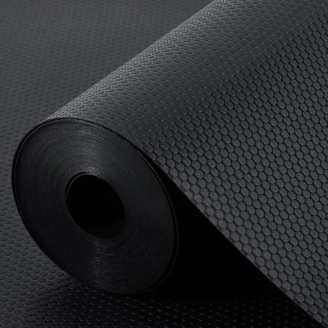 Main image of Shelf Liner Non Adhensive,Kitchen Cabinet Drawer Mat Black 11.8"× 59" | Non Adhesive, Waterproof, Non Slip,Use as Kitchen Shelf Drawer Cupboard liner Refrigerator Mat,Washable, Easy to Cut