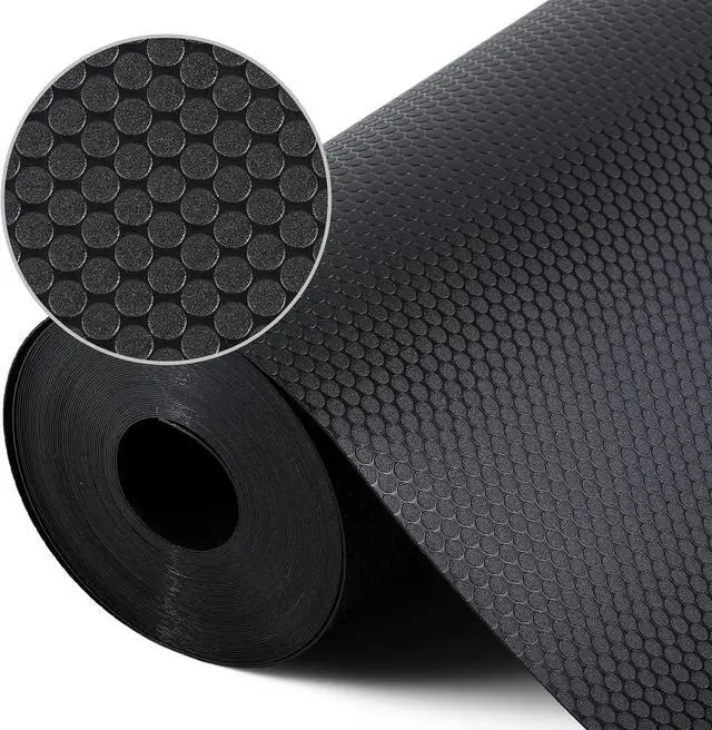 Alt view image 7 of 7 - Shelf Liner Non Adhensive,Kitchen Cabinet Drawer Mat Black 11.8"× 59" | Non Adhesive, Waterproof, Non Slip,Use as Kitchen Shelf Drawer Cupboard liner Refrigerator Mat,Washable, Easy to Cut