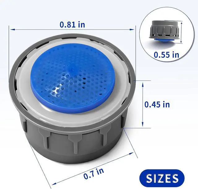 Alt view image 2 of 6 - 116711 Faucet Aerator 1.5 Gpm for Moen Bathroom Kitchen Sink Inserts Replacement Parts 2 pcs
