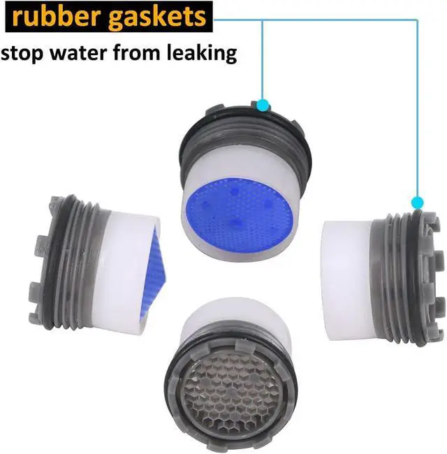 Alt view image 5 of 6 - 1.2GPM Faucet Replacement Part Insert Filter, Restrictor Aerator, 16.5mm/0.65Inch, 4 Pack