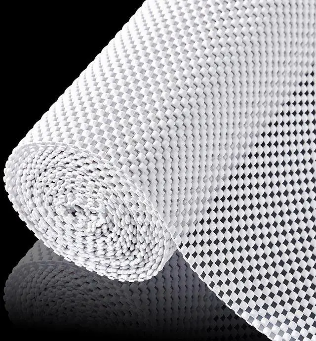 Main image of Shelf Liner for Kitchen Cabinets and Drawers, White, 12" x 120" | Non-Slip Grip, Non-Adhesive, Thick Mat, Easy to Cut, Surface Protection, Pantry Shelves, Bathroom Cabinet, Closets