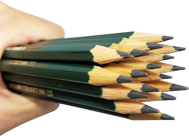 Alt view image 2 of 6 - Faber-Castell Castell 9000 Graphite Pencils, 8B Pre-Sharpened for Sketching, Shading, and Drawing, Box of 12