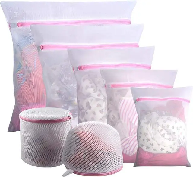 Main image of GOGOODA Mesh Laundry Bags for Delicates Durable Protective Wash Bags | Travel Storage Bags for Intimates Lingerie, 7PCS (1XXL, 1XL,1L,1M,1S,2 bra bags)