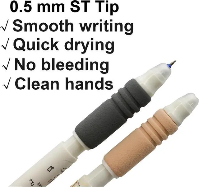Alt view image 3 of 7 - Maydahui 8Pcs Cartoon Dog Gel Pens Erasable Blue Ink Retractable Puppy Pen | Cute Dog Samoy Shiba Inu Eraserable Pen 0.5mm ST Nib with Soft Sponge Grip Portable Pen Clip for Drawing Writing Planning