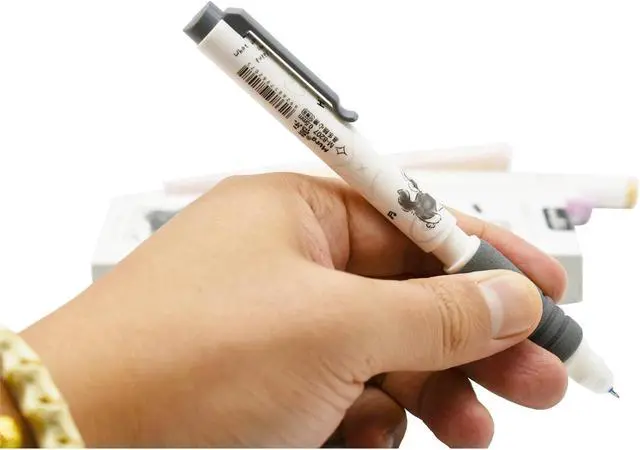 Alt view image 6 of 7 - Maydahui 8Pcs Cartoon Dog Gel Pens Erasable Blue Ink Retractable Puppy Pen | Cute Dog Samoy Shiba Inu Eraserable Pen 0.5mm ST Nib with Soft Sponge Grip Portable Pen Clip for Drawing Writing Planning