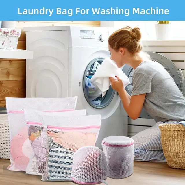 Alt view image 2 of 7 - GOGOODA Mesh Laundry Bags for Delicates Durable Protective Wash Bags | Travel Storage Bags for Intimates Lingerie, 7PCS (1XXL, 1XL,1L,1M,1S,2 bra bags)