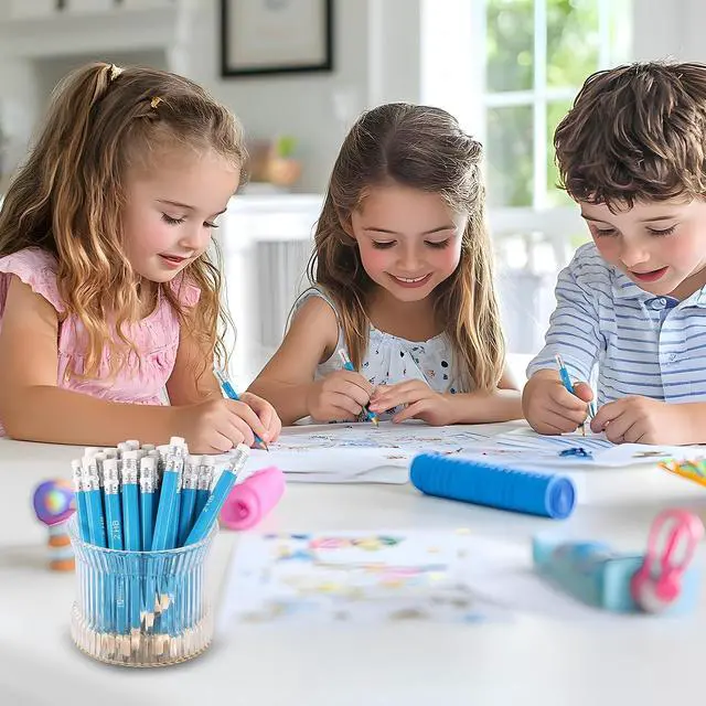 Alt view image 4 of 6 - Golf Pencils with Eraser Mini, #2 HB Half, 120 Count, Pre-Sharpened | 4" Small Pencils Bulk, Wood Cased Short for Classroom, Office, School, Wedding and Party Game
