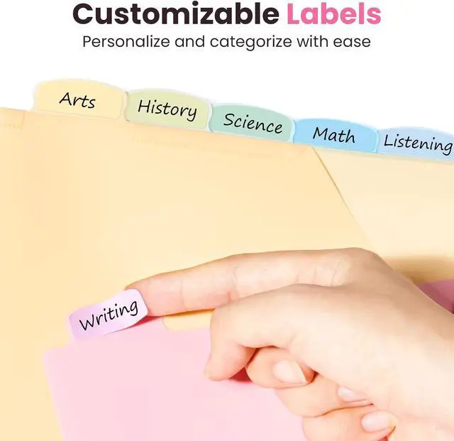 Alt view image 4 of 7 - Sooez 8-Tab Binder Dividers with Two Pockets, 8 Tabs Dividers for 3 Ring Binder Organizers, 3-Hole Plastic Sheets Protectors for US Letter Size, School, College, Office Supplies, Pastels, Set of 1