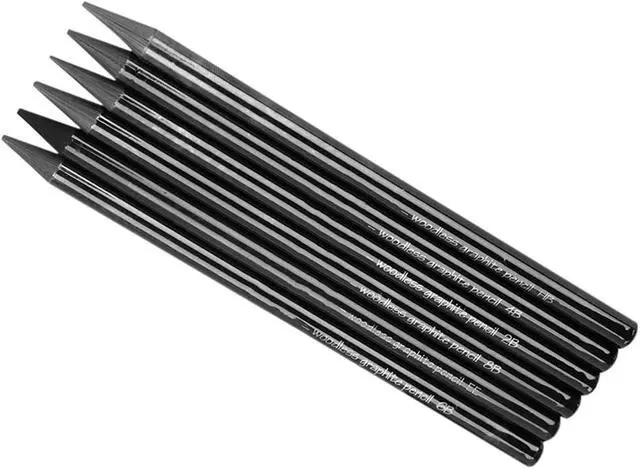 Alt view image 2 of 5 - PENINSULA LOVE 6Pcs Woodless Graphite Pencils HB 2B 4B 6B 8B EE Artist Professional Drawing Pencil Set for Sketching Shading Writing for Adult Artist Hobbyist Beginner