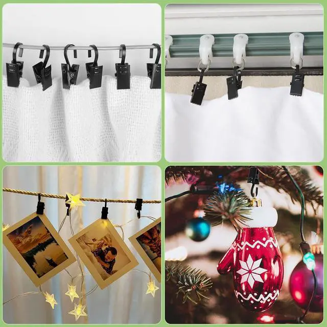 Alt view image 6 of 7 - 50pcs Awning Lights Clips Stainless Steel CurtainClip Hooks Curtain Hooks Bulldog Clips sidingClips for Hanging Tablecloth TowelClips for Camping Tents Home Decoration Photos Art Craft.
