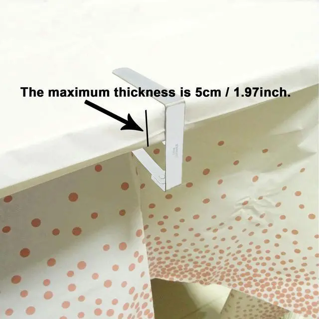 Alt view image 6 of 7 - Honbay 6PCS Stainless Steel Large Strong Cloth Clip,Tablecloth Clamp Holder, Table Cover Clamps,Table Cloth Holders, Table Cloth Clips Holders for Outdoor and Indoor(Up to 2")