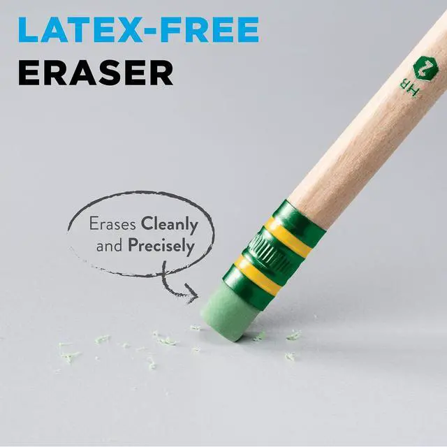 Alt view image 4 of 6 - Ticonderoga Envirostik Wood-Cased Pencils, #2 HB Soft, Natural, 12 Count | Ideal for writing, drawing, schoolwork, classrooms and office use