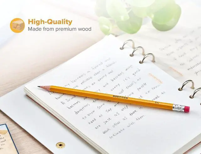 Alt view image 5 of 5 - Bostitch Premium #2 Pencils, Premium Wood, Unsharpened, HB Graphite, 30-Count