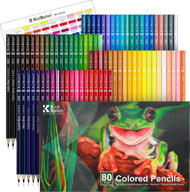 Main image of 80 Colored Pencils Set, Oil-Based Soft Core for Adult Coloring Books, Professional Color Pencils Art Gifts for Artists, Beginners and Adults
