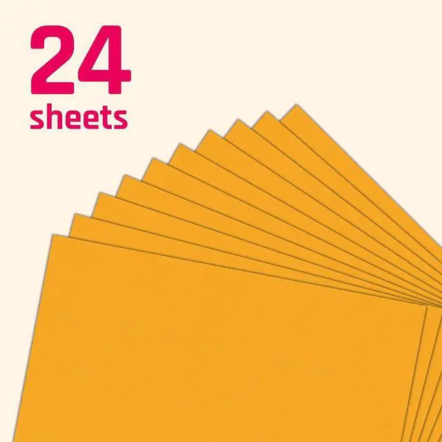 Alt view image 4 of 7 - 85lb Orange Cardstock, Thick Heavy Card Stock Printer Paper - 24 Pieces | Laser/Inkjet Printing, 8.5 x 11 inches