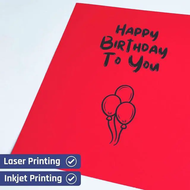 Alt view image 6 of 7 - 85lb Orange Cardstock, Thick Heavy Card Stock Printer Paper - 24 Pieces | Laser/Inkjet Printing, 8.5 x 11 inches