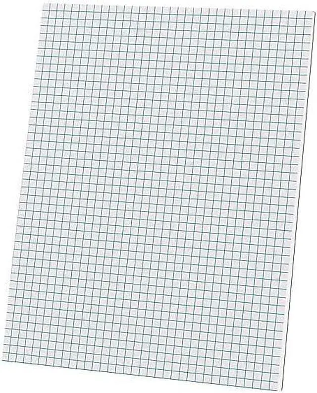 Alt view image 4 of 7 - Ampad Quadrille Graph Paper Pad, 4x4 Quad Ruled, 8.5 x 11, 1 Pad | Printed both sides in blue on 20 lb white paper, glue top, rigid 28-pt chipboard back. 50 sheets, made in the USA.