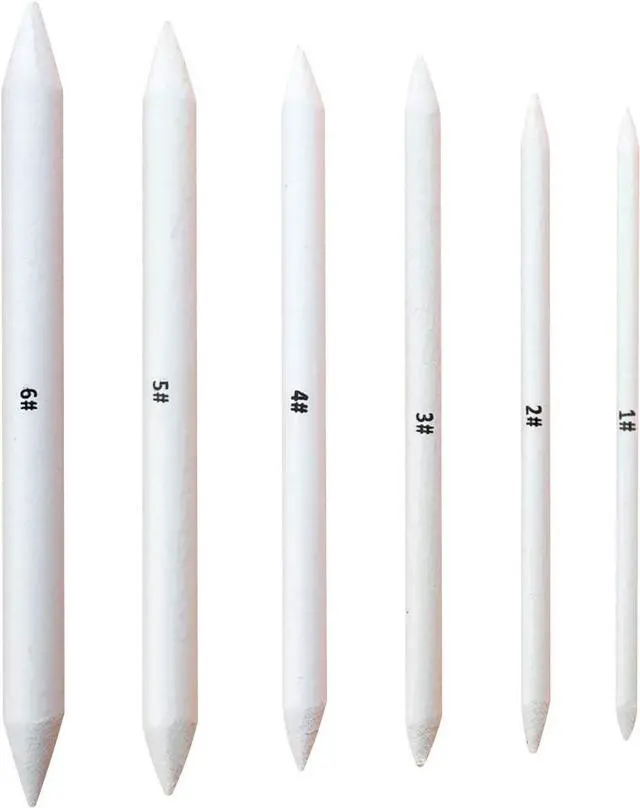 Main image of 6 PCS Blending Stumps and Tortillions, Sketch Drawing Tools | Paper Art Blenders for Student Sketch Drawing
