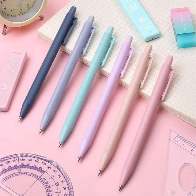 Alt view image 7 of 7 - Four Candies Pastel Mechanical Pencil Set with Case, 6-Pack | 0.5/0.7/0.9mm, 360 Leads, 3 Erasers, 9 Eraser Refills, Back to School Supplies for Girls, Cute Aesthetic Stationery