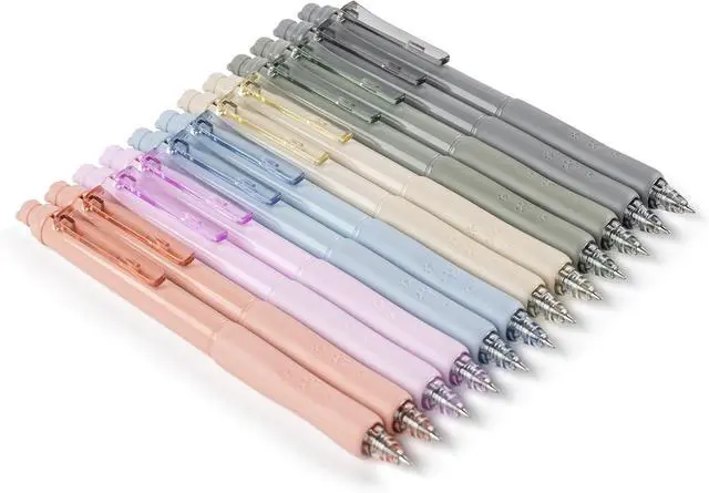 Alt view image 7 of 7 - Linbsunne Erasable Pens 0.5mm 12-count Gel Pens, Blue Ink | Fine Point Pens Smooth Writing Pens for School&Office Supplies Work Pen with Erasers