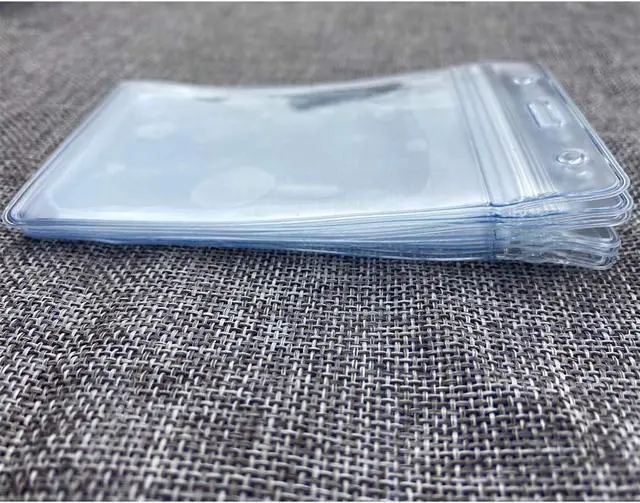 Alt view image 4 of 6 - Vertical ID Badge Holders Sealable Waterproof Clear Plastic Holder, Fits RFID/Proximity/Badge Swipe Cards or Credit Card (6Pcs, Vertical)
