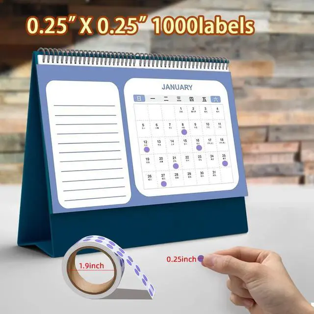 Alt view image 2 of 7 - PARLAIM 0.25 Inch Color-Code Dot Stickers,1000 Stickers Roll Coding Label Sticker for Office,Student Classroom(Lavender)