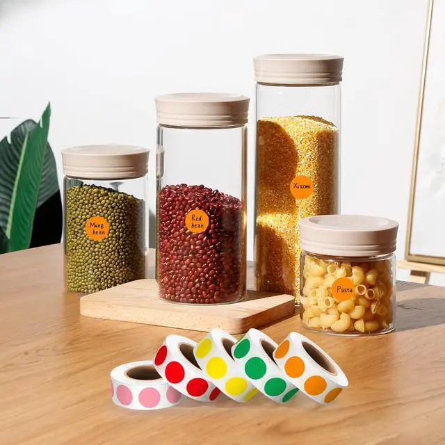 Alt view image 6 of 7 - 500 PCS 1/2" Orange Circle Stickers,Color Dot Stickers for Classroom,Office,DIY,Yard Sale Price Sticky Dots Labels
