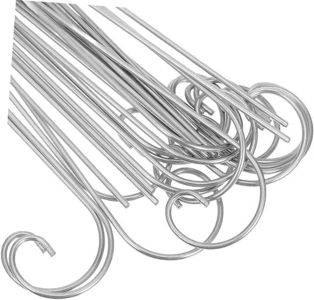 Alt view image 2 of 7 - 20Pcs 8 Inch Silver Plant Label Hooks with Twisted Design, Durable Metal Stake Clips for Garden Plant Markers, Herb and Vegetable Plant Sign Organizers for Outdoor Seedling Nursery