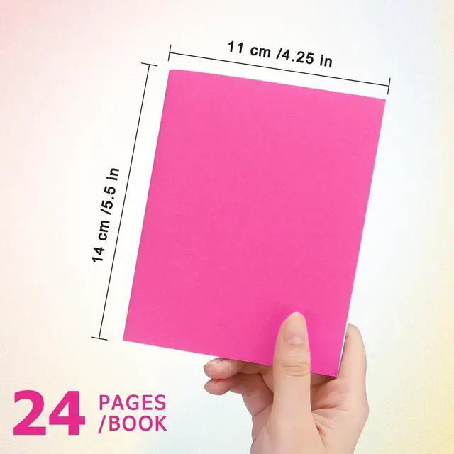 Alt view image 3 of 7 - Tamaki 6 Pack Colorful Blank Books for kids Write, Drawing, 4.25'' x 5.5'' | Cute Sketchbook for Kid, Notebook Without Lines