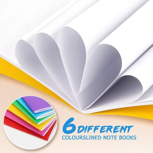 Alt view image 4 of 7 - Tamaki 6 Pack Colorful Blank Books for kids Write, Drawing, 4.25'' x 5.5'' | Cute Sketchbook for Kid, Notebook Without Lines