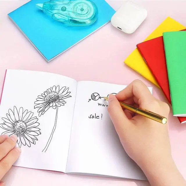 Alt view image 6 of 7 - Tamaki 6 Pack Colorful Blank Books for kids Write, Drawing, 4.25'' x 5.5'' | Cute Sketchbook for Kid, Notebook Without Lines