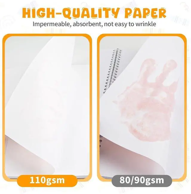 Alt view image 3 of 7 - Umriox Drawing Pad for Kids, 6x9 Sketch Book, 2-Pack, 80 Sheets Each | Portable Glue-Bound Sketch Pad, 110gsm Acid-Free Paper, Kids Art Supplies for Drawing, School, Travel & Creative Activities